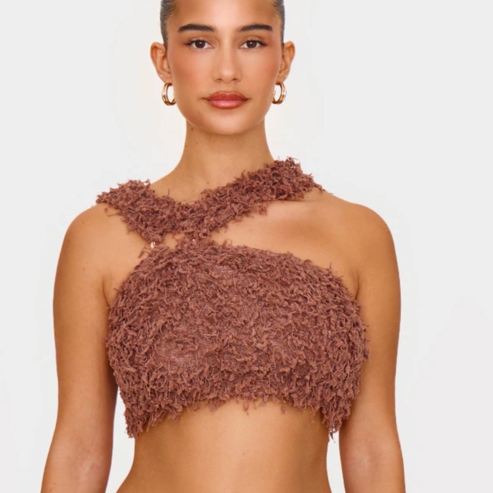 PLT Textured Crop Top
